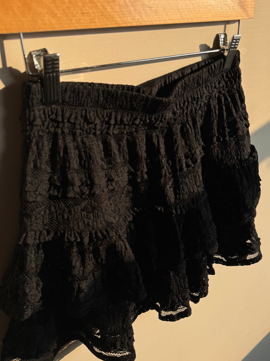 Dress Forum - Black Lace Skater Skort