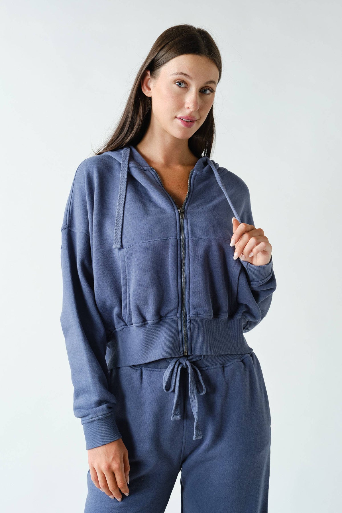 Mono B - Urban Ease Mineral Wash Hoodie Jacket