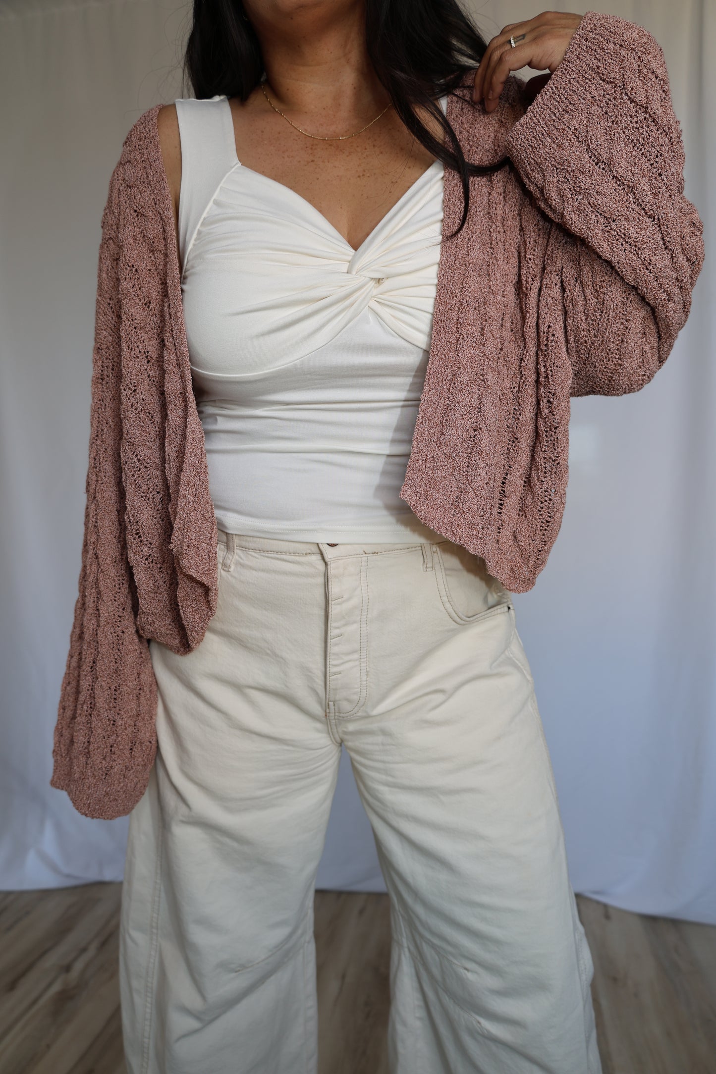 It's Like Fate light weight open cable knit cardigan