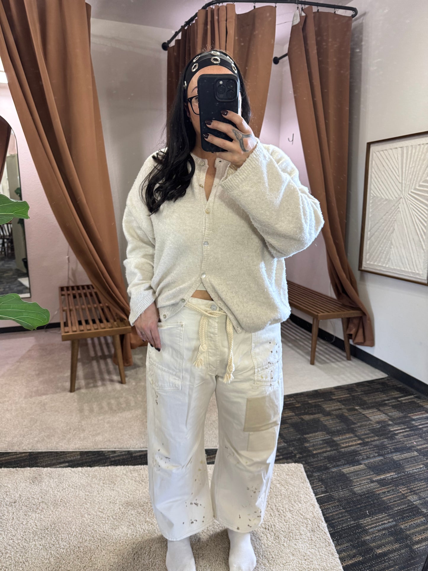 Free People Moxie Pull-on barrel jeans