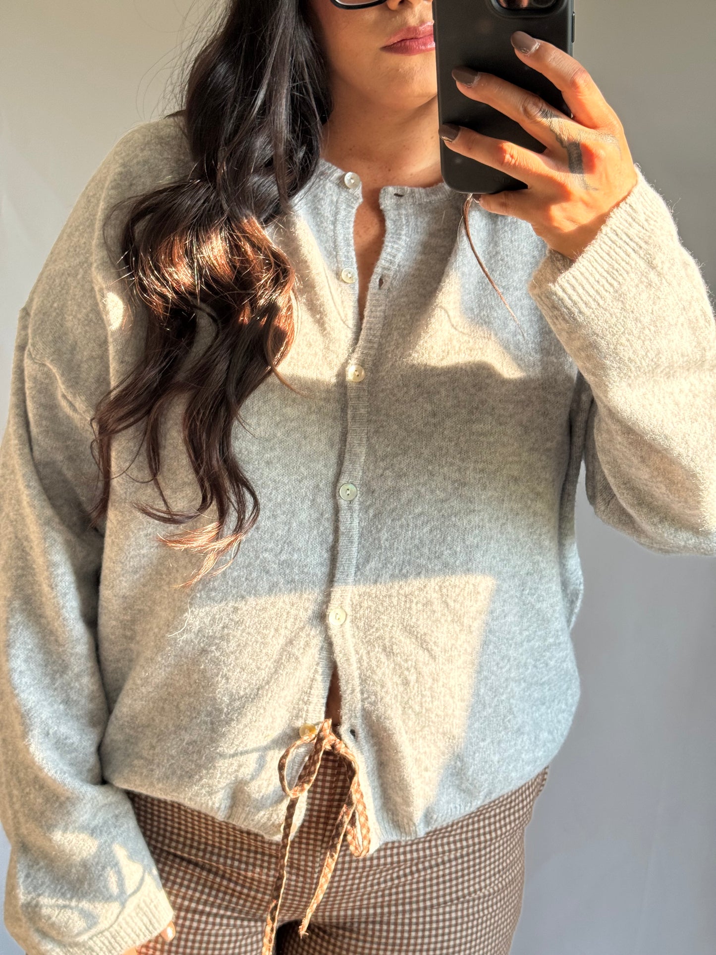 Meant To Be Long Sleeve Crew Neck sweater lightweight cardigan