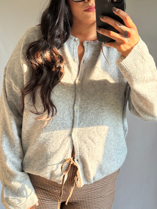 Meant To Be Long Sleeve Crew Neck sweater lightweight cardigan