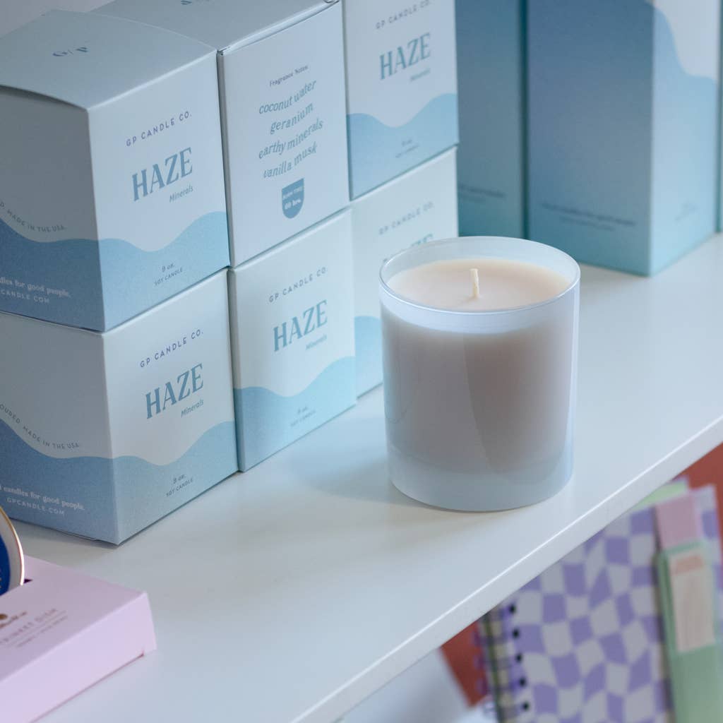 GP Candle Co. - Haze 9 oz. Hue Candle (Minerals)