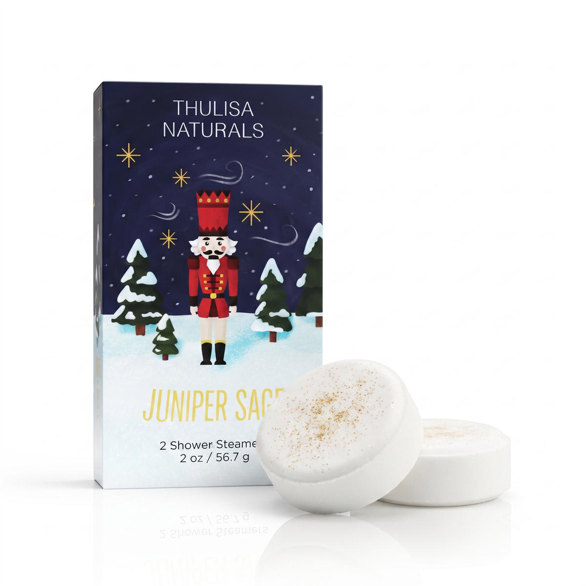Thulisa Naturals™  | Bath + Body - Juniper Sage Shower Steamers | Stocking Stuffer |  2 pack