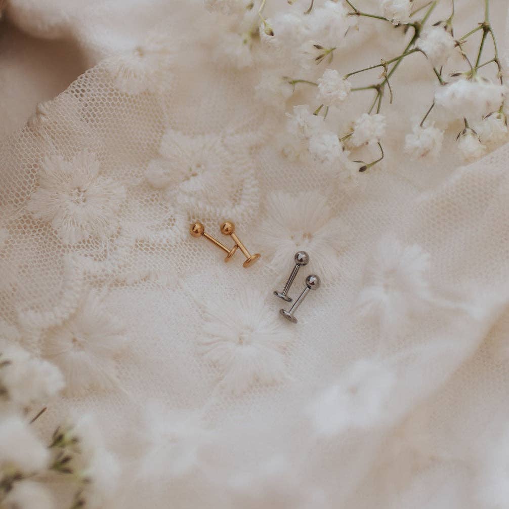 Mauve Jewelry Co. - Goldie Dot Flat Back Studs