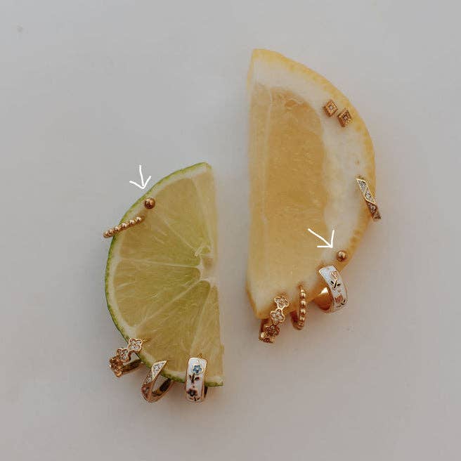 Mauve Jewelry Co. - Goldie Dot Flat Back Studs