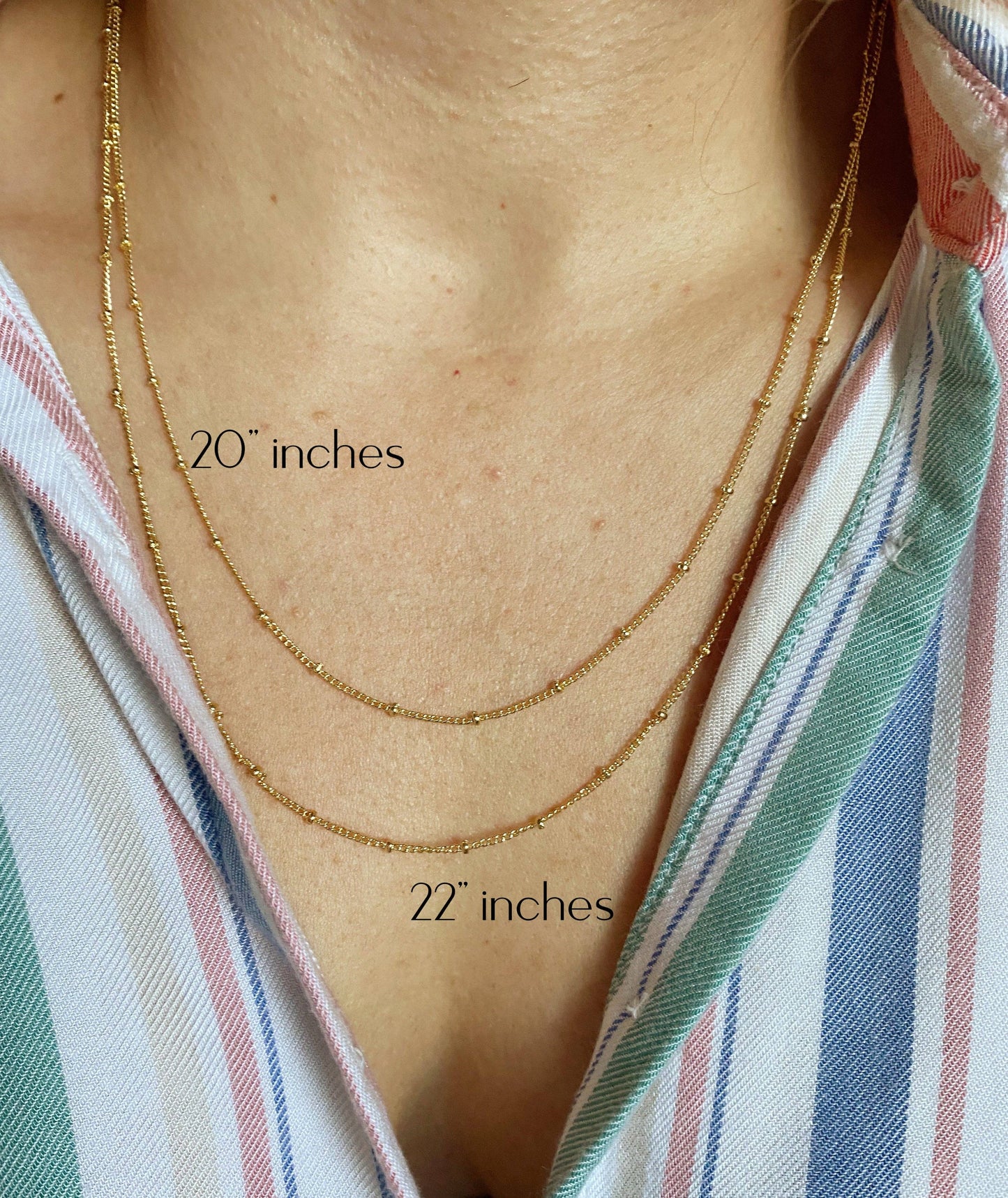 GoldFi - 18k Gold Filled 1mm Satellite Chain 18"