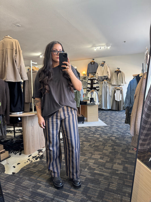 Thanks For Noticing vertical stripe pants