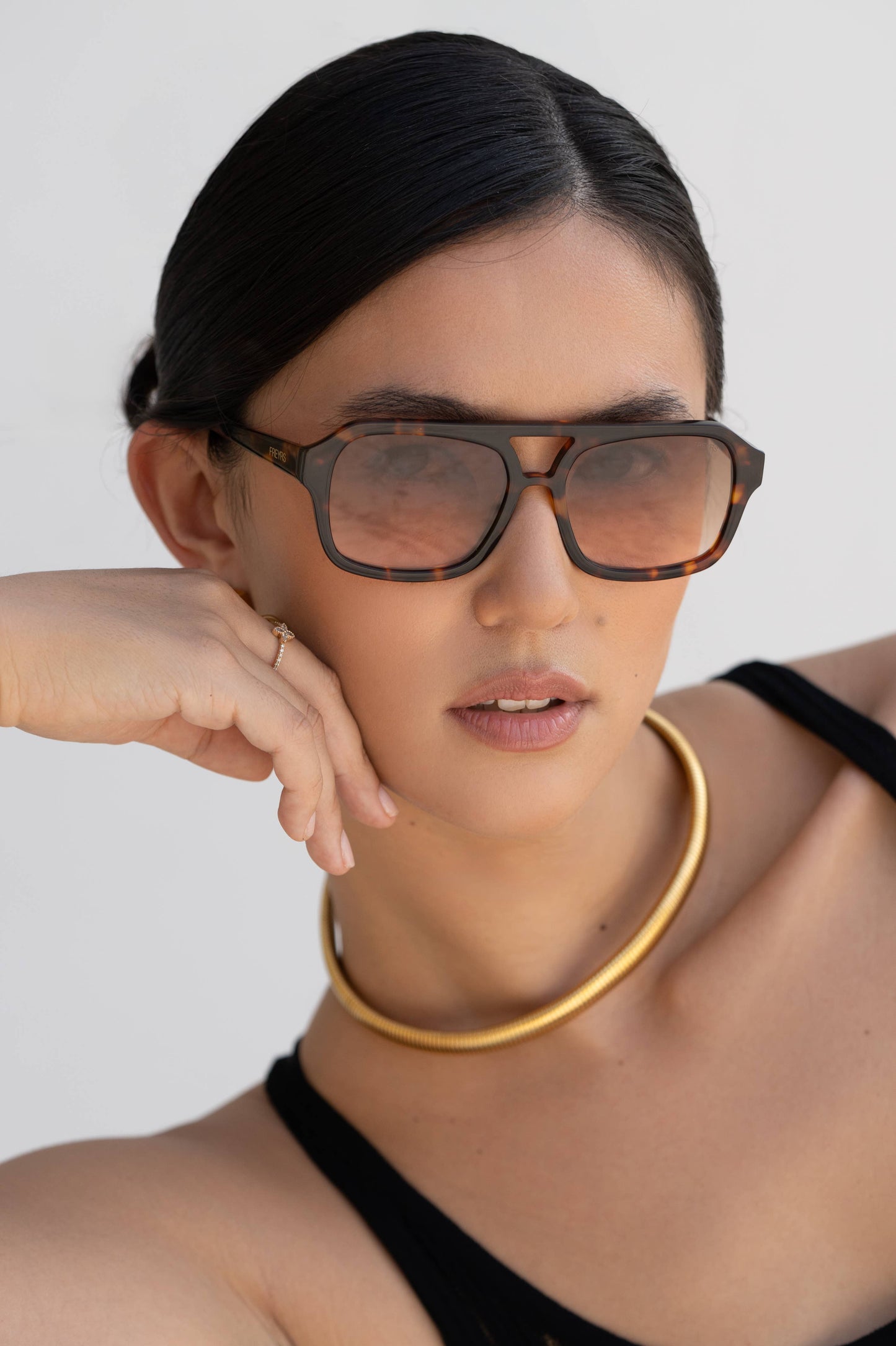 FREYRS Eyewear - Havana Acetate Aviator Sunglasses