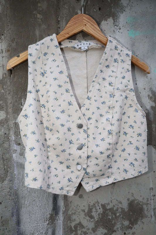 Hyfve - Floral Button-up Vest 100% cotton