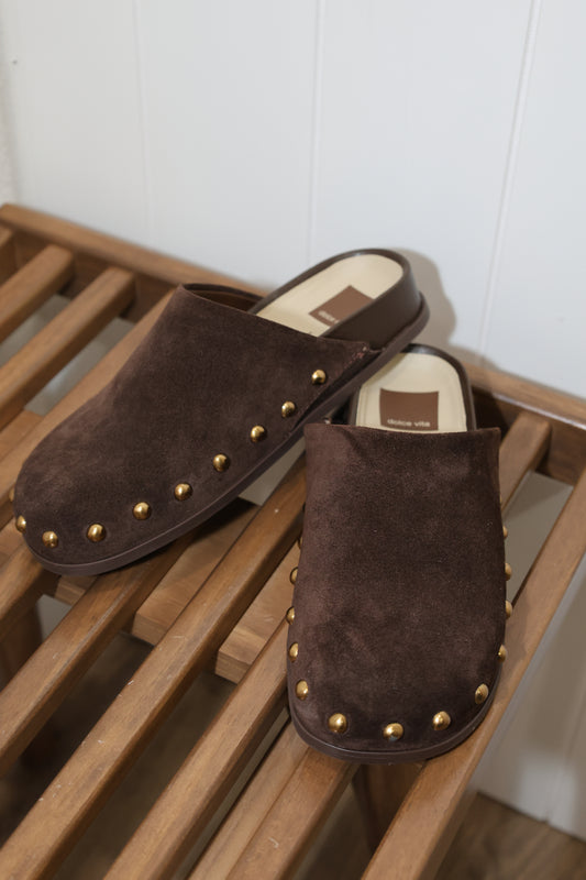 Joney stud suede mule
