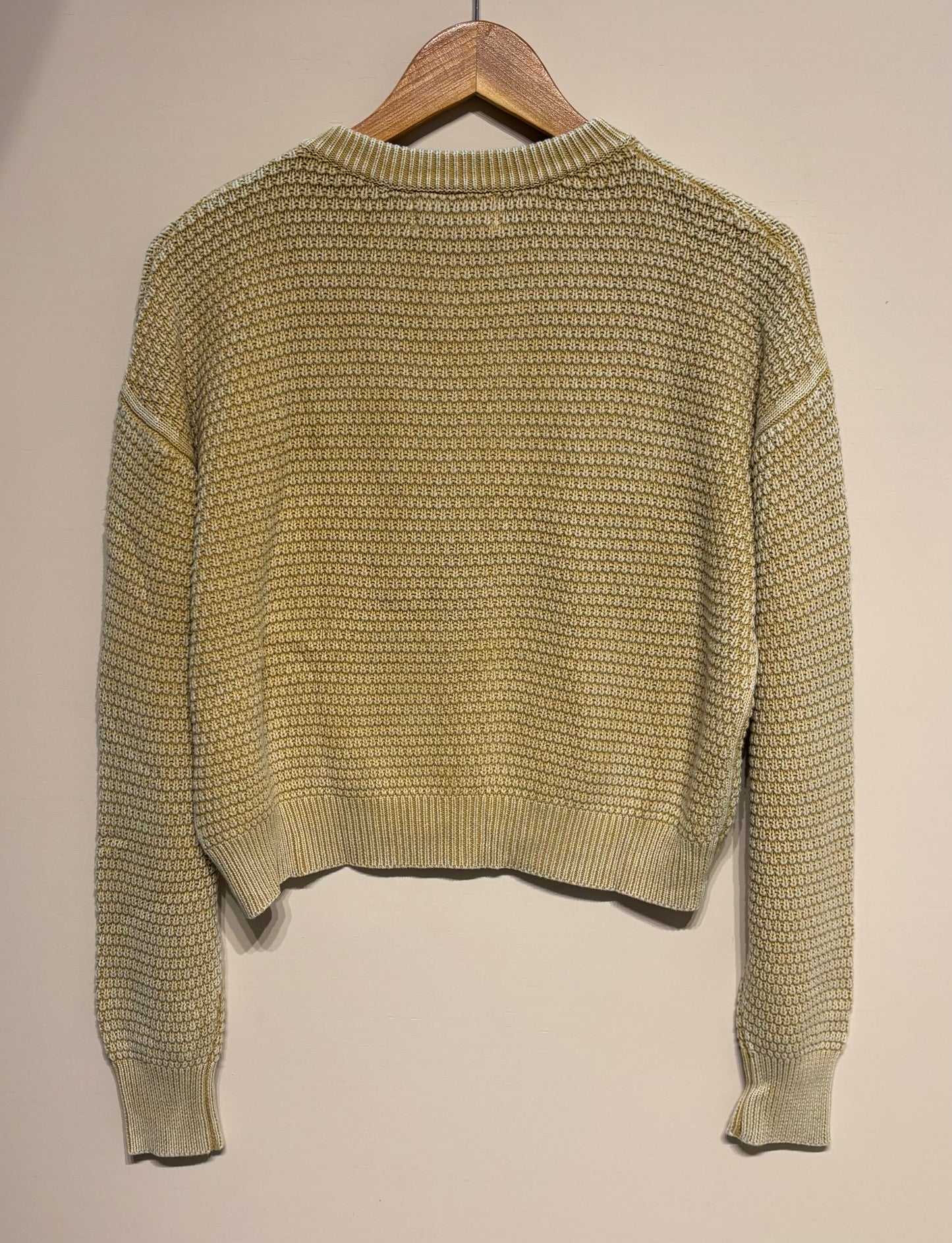 Mineral Washed Chunky Knit Cardigan