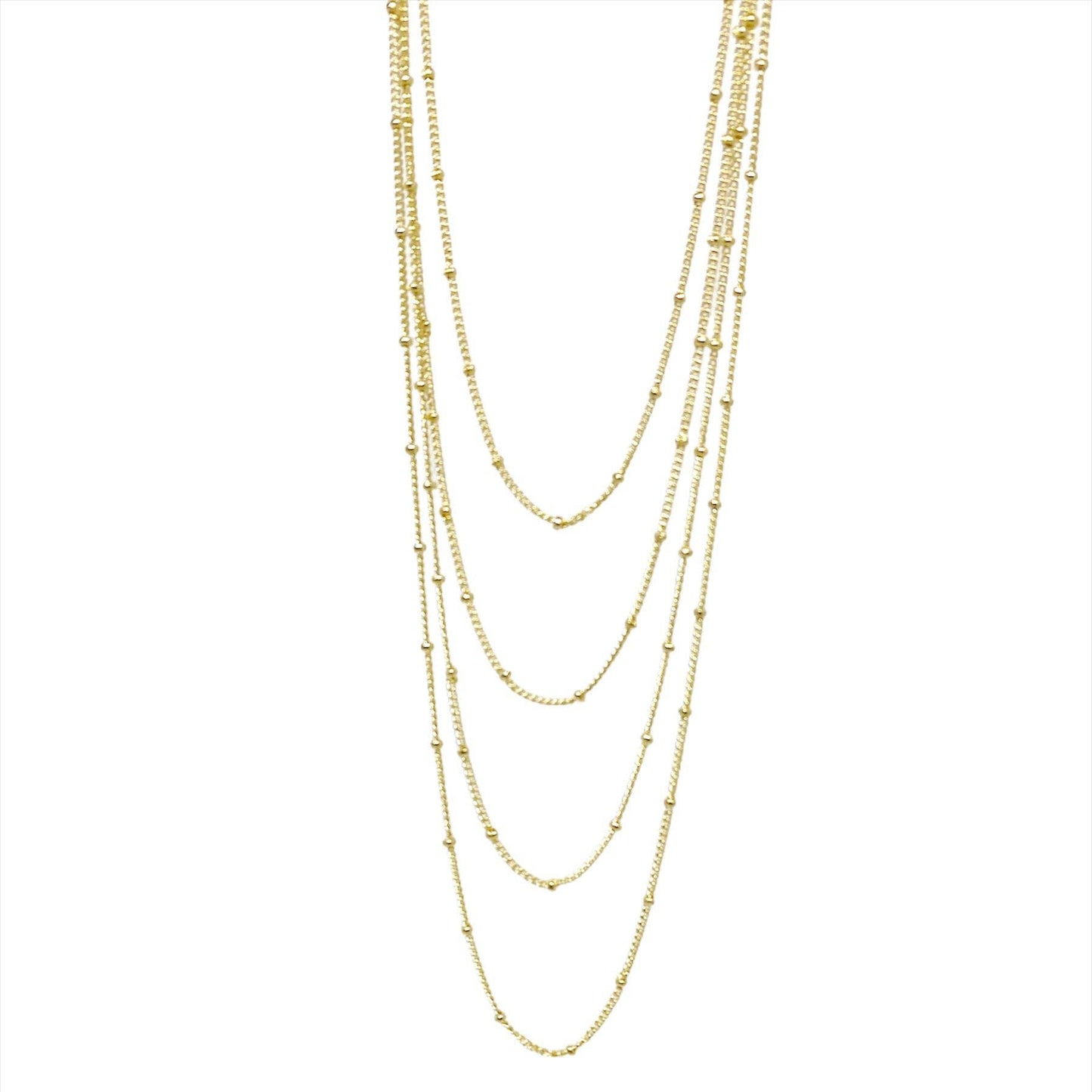 GoldFi - 18k Gold Filled 1mm Satellite Chain 18"