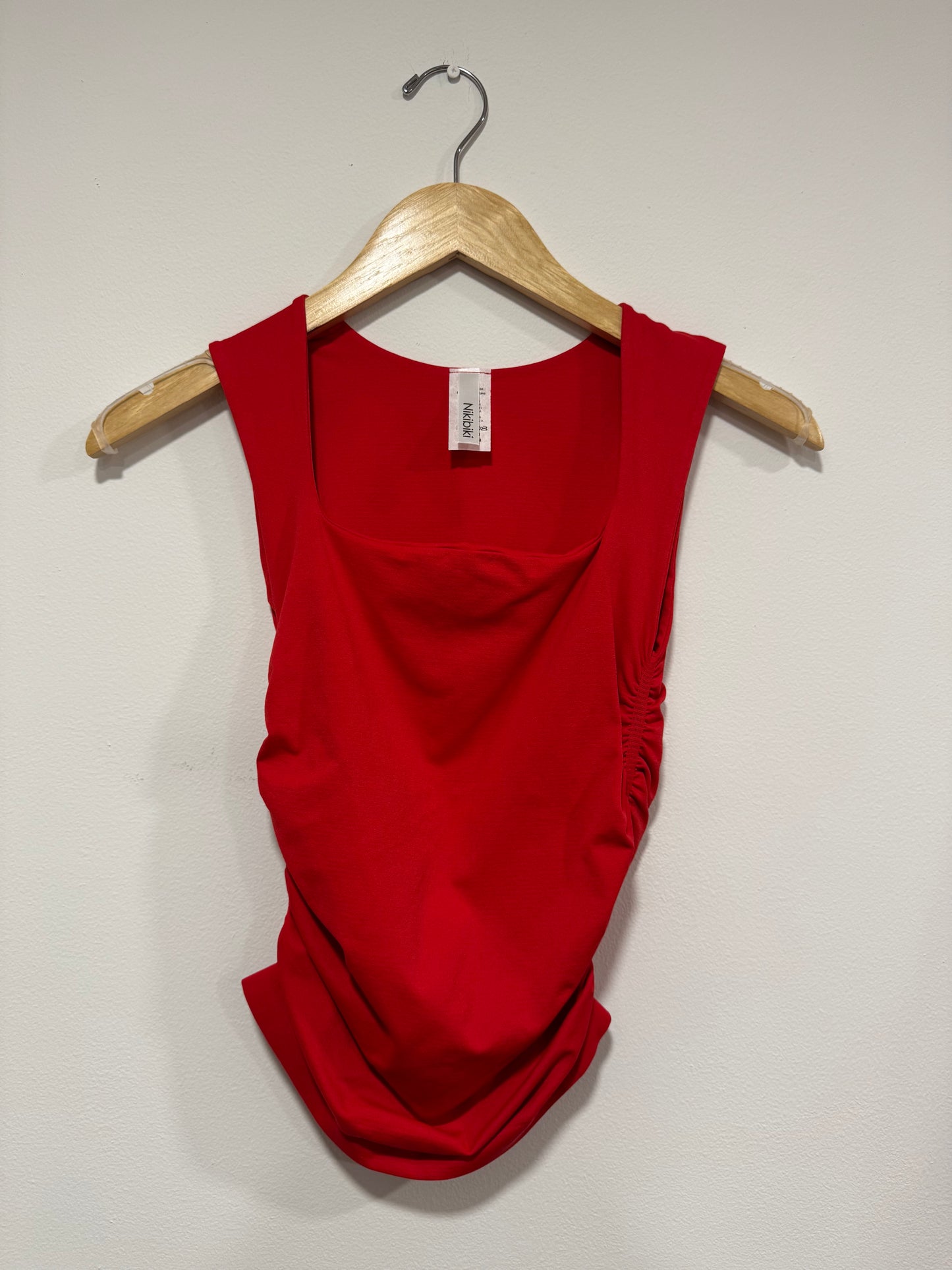NIKIBIKI - Clean Line Square Shirred Top