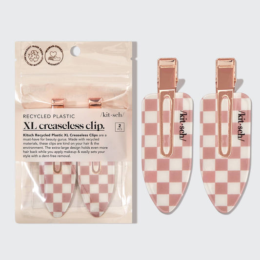 KITSCH - Recycled Plastic XL Creaseless Clips 2pc Set -Terracotta
