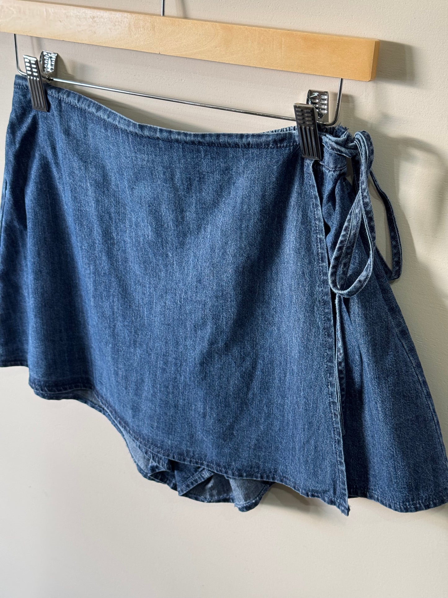 Miou Muse - Denim Wrap Around Skort
