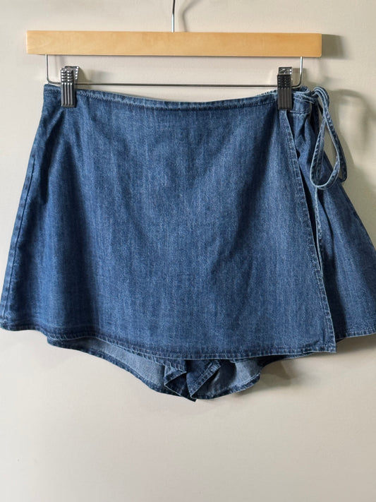Miou Muse - Denim Wrap Around Skort
