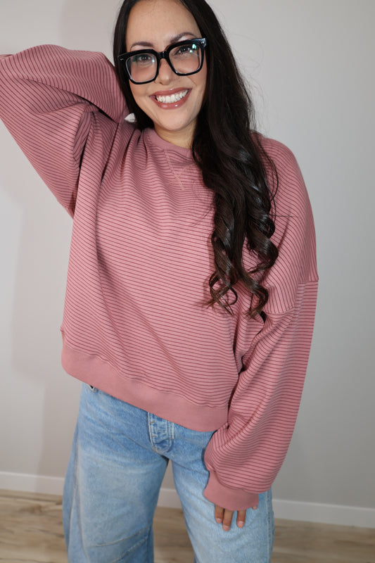 Told You So oversized pullover sweatshirt