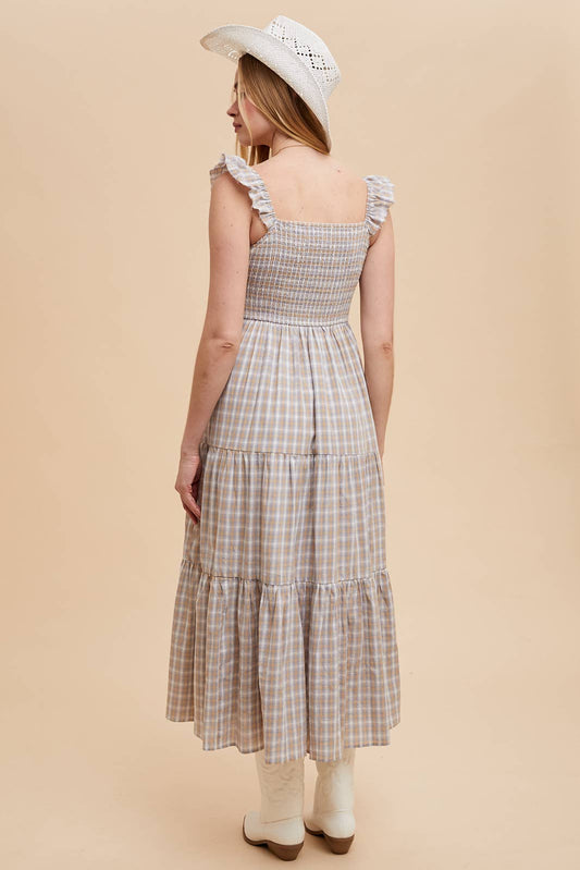 In Loom - COTTON PLAID SUMMER DRESS