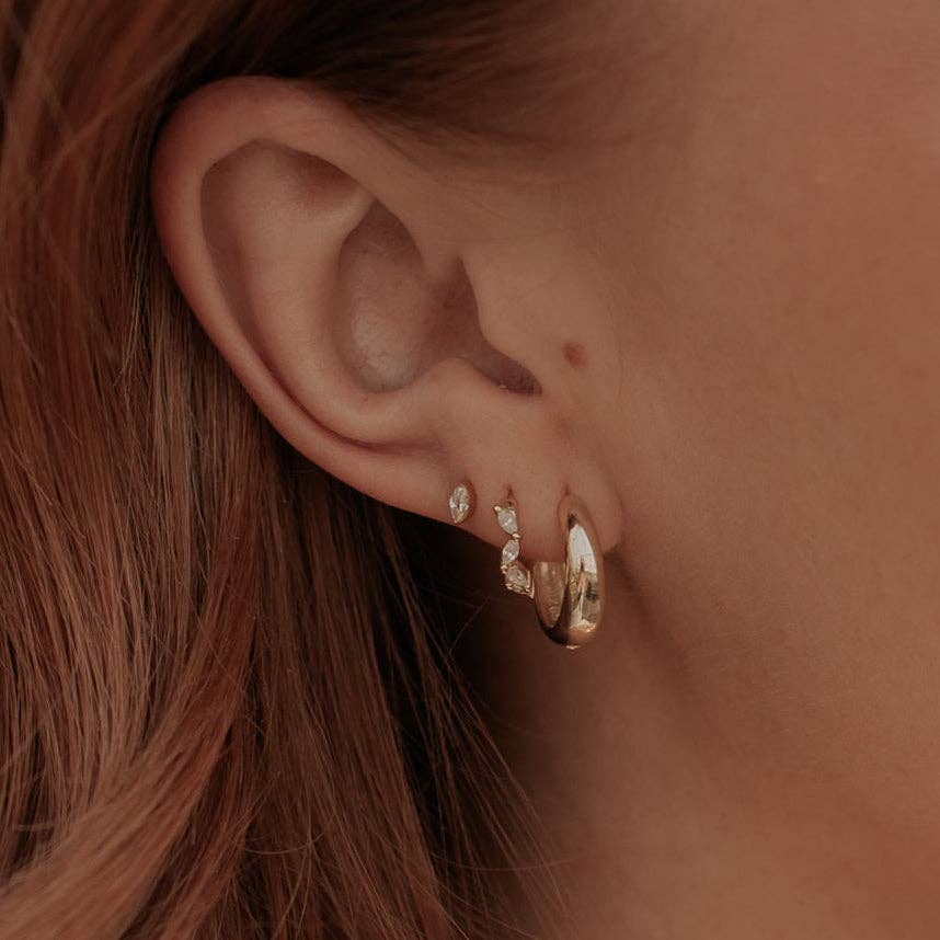 Mauve Jewelry Co. - Iris Diamond Hoops