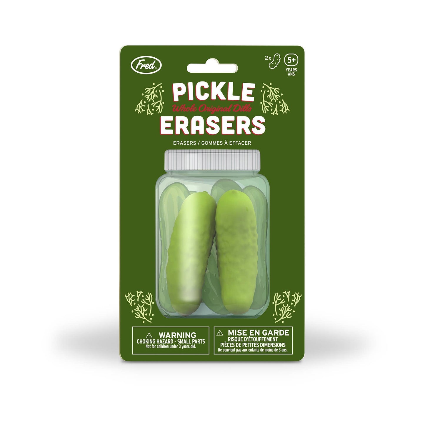 Fred & Friends - Pickle Erasers - Set of 2
