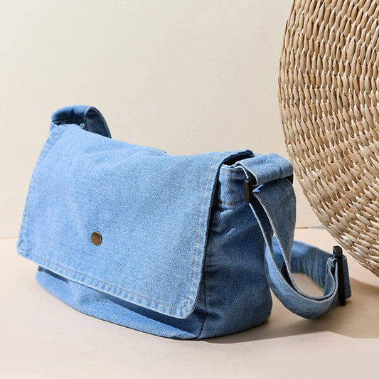 ACCITY - soft DENIM SHOULDER BAG