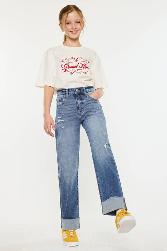 Kan Can USA - High Rise Straight Jeans