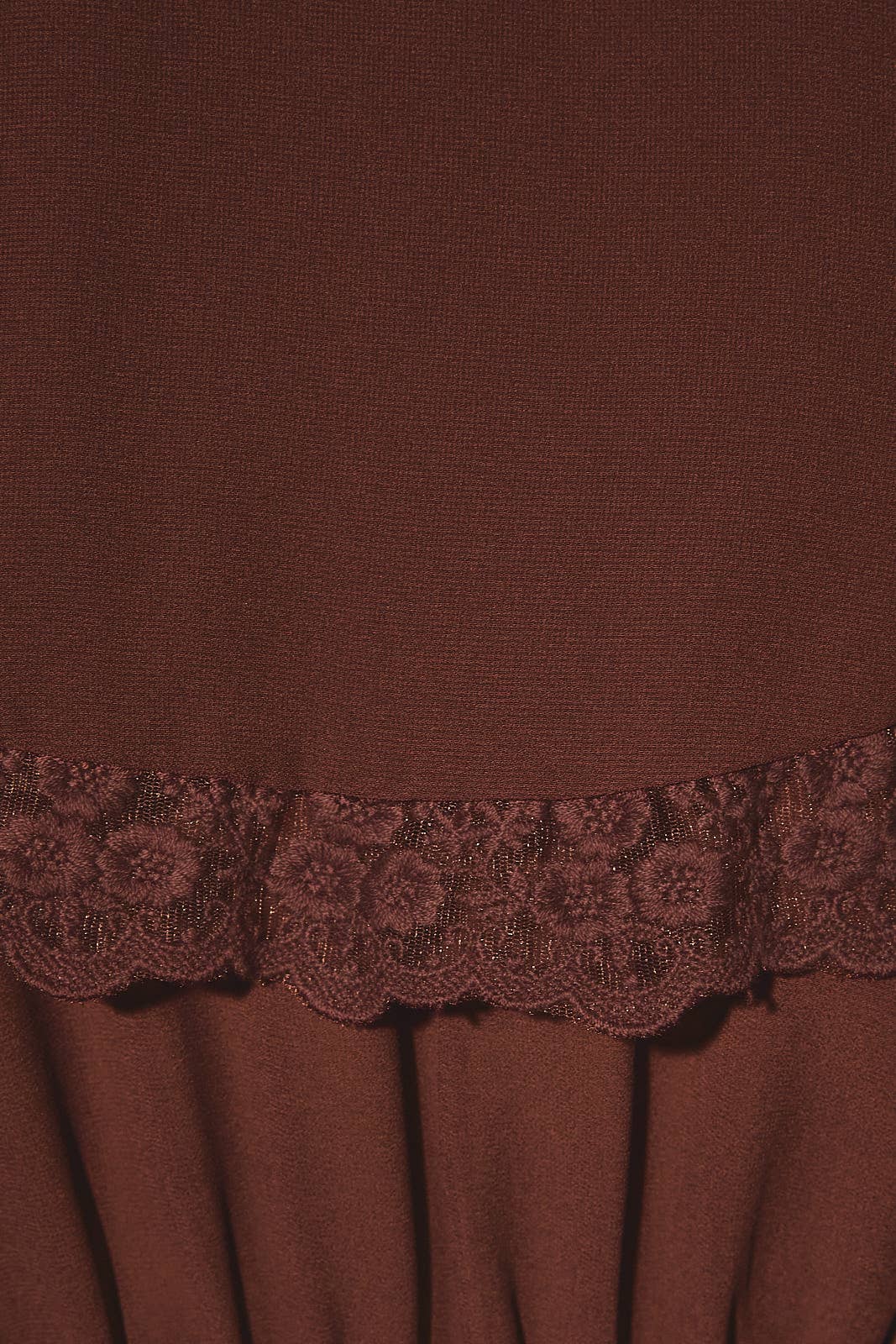 LE LIS - CHIFFON TOP WITH LACE DETAILING