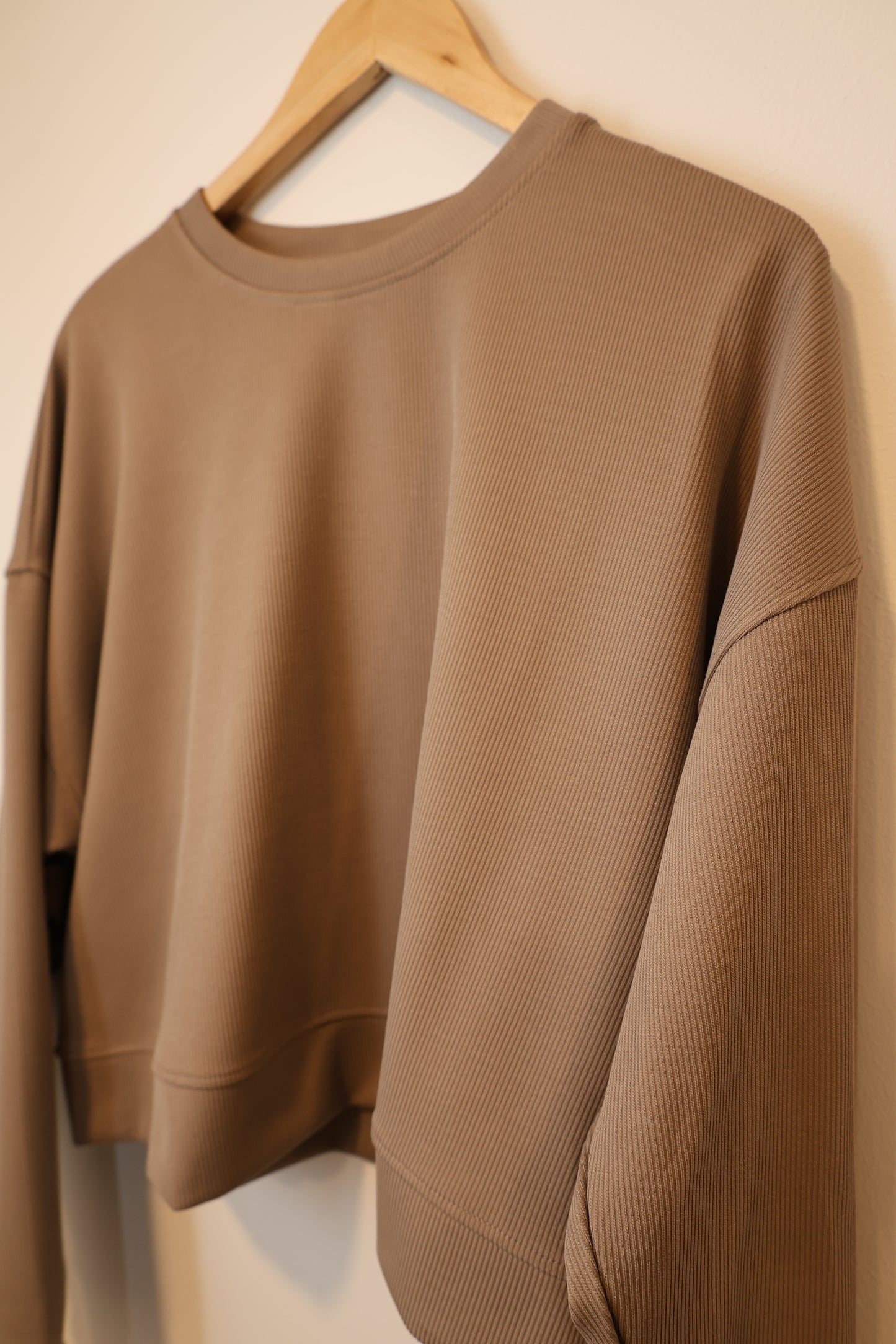 Mono B - Luxe Sand Wash Rib Sweater