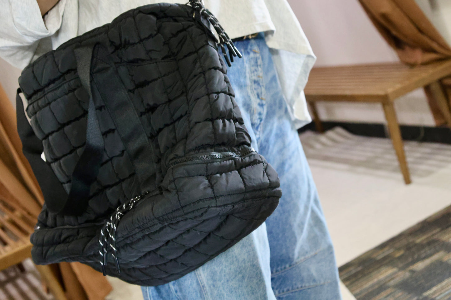Urban Expressions - Globetrotter Quilted Nylon Puffer Travel Weekender