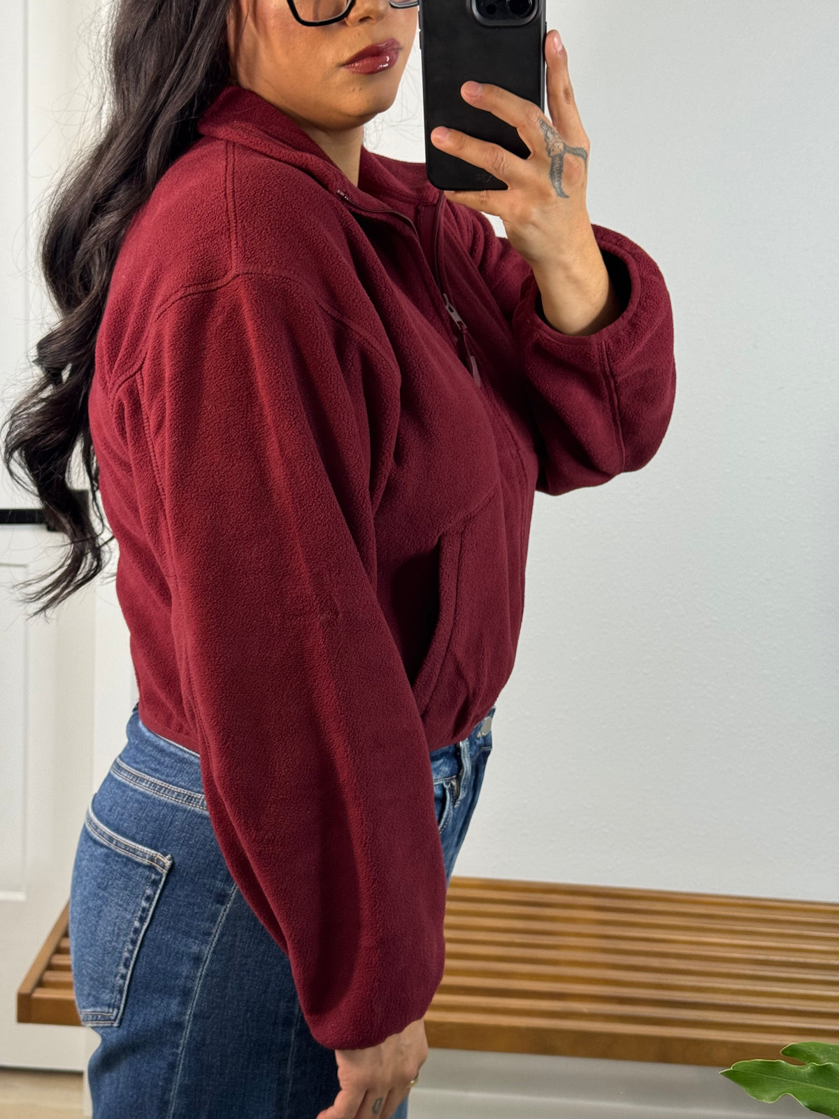 What's The Forecast cozy zip up jacket