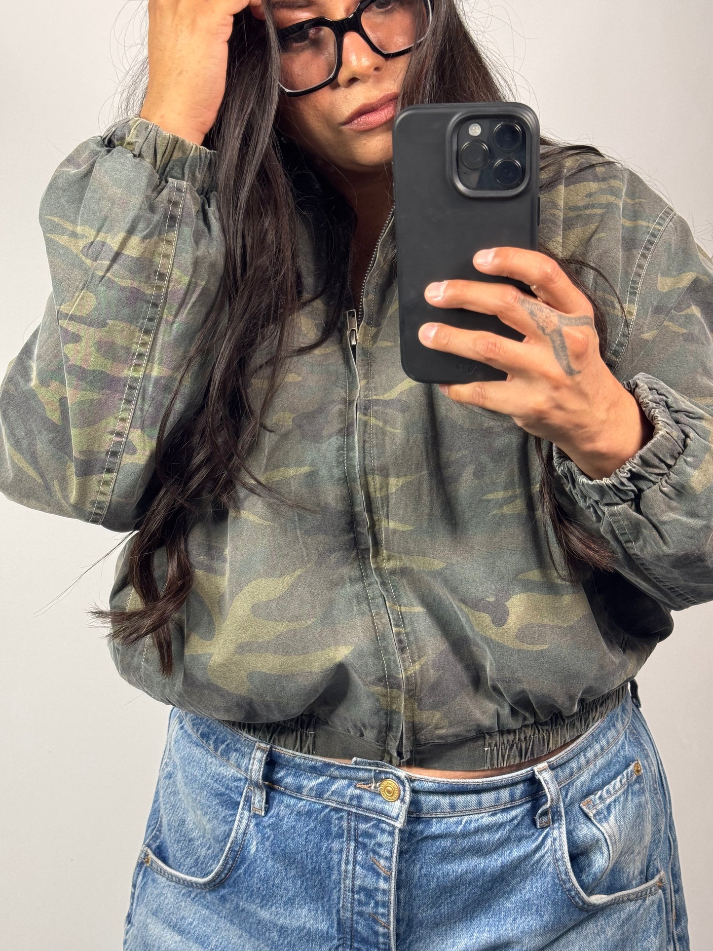 Hyfve - Camouflage Zip-Up Jacket