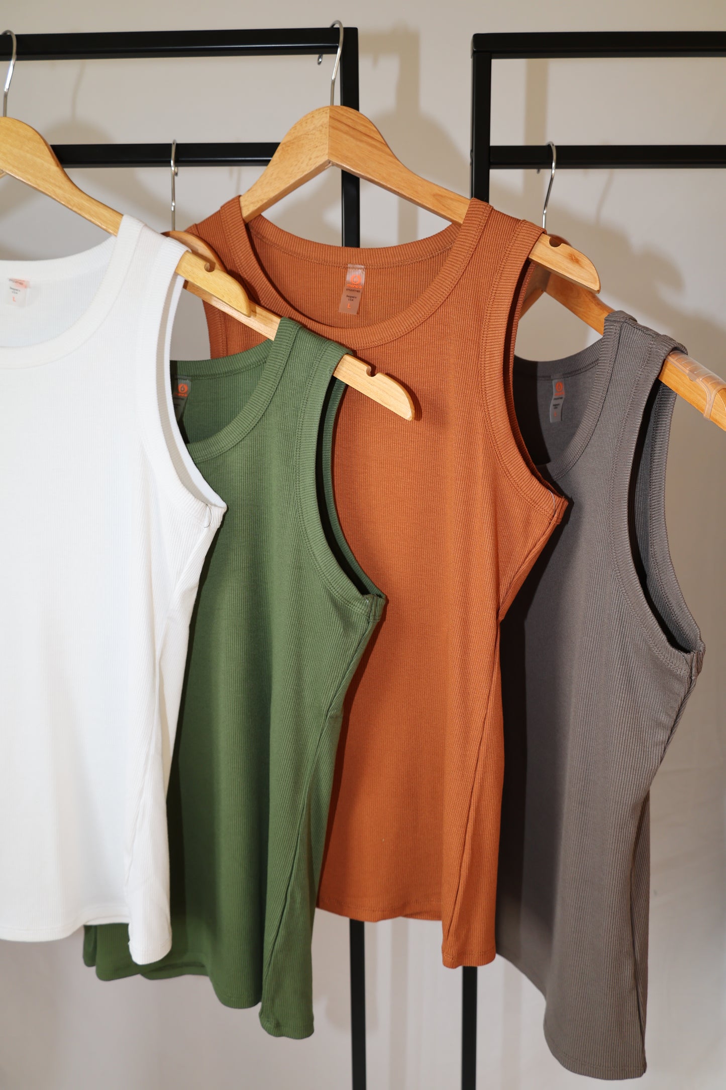 Mono B - Essential Micro-Ribbed Athleisure Tank Top