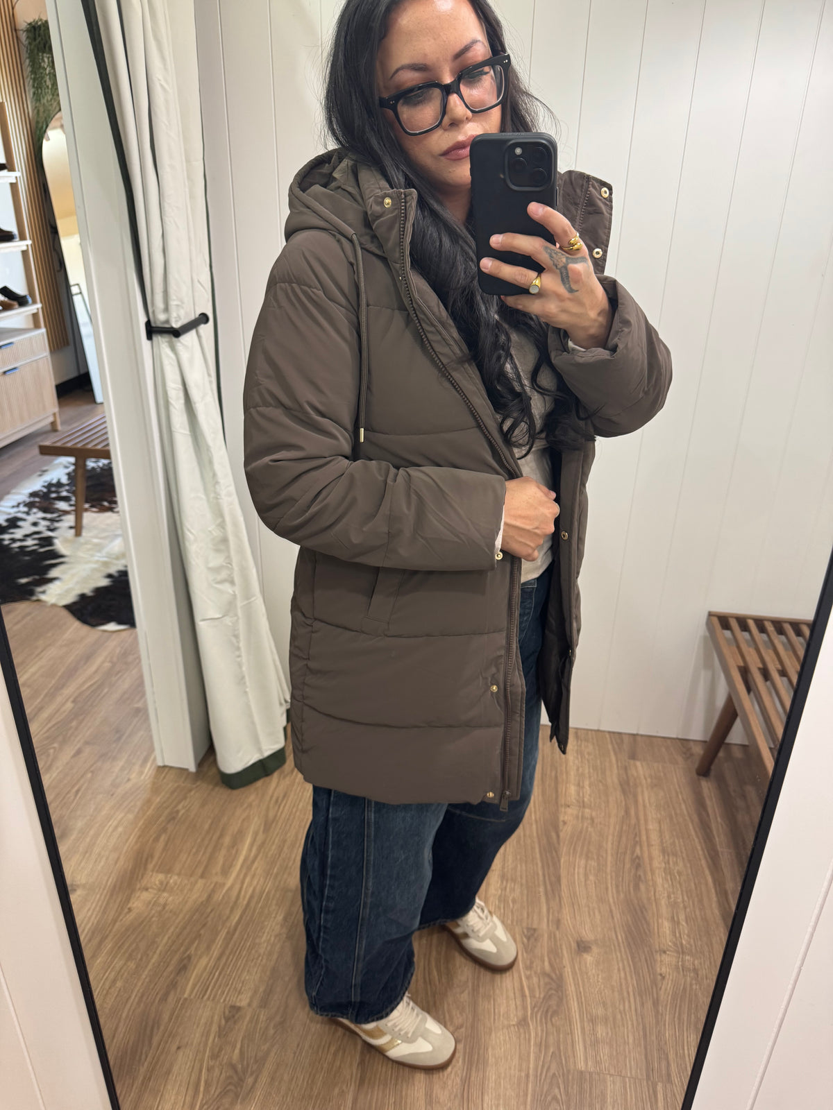Last Minute Plans long hoodie coat