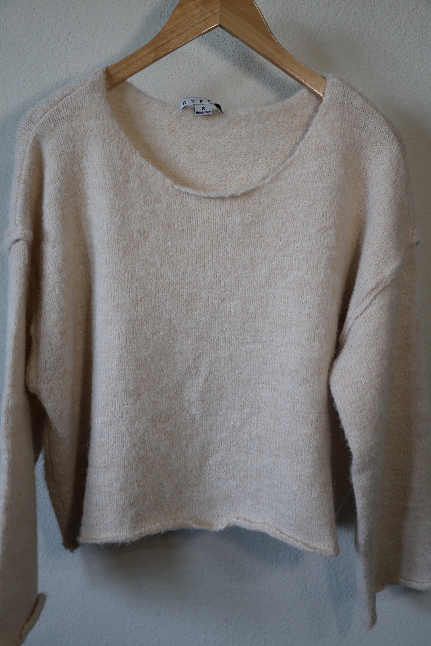 HYFVE - Melange Knit Boat Neck Sweater