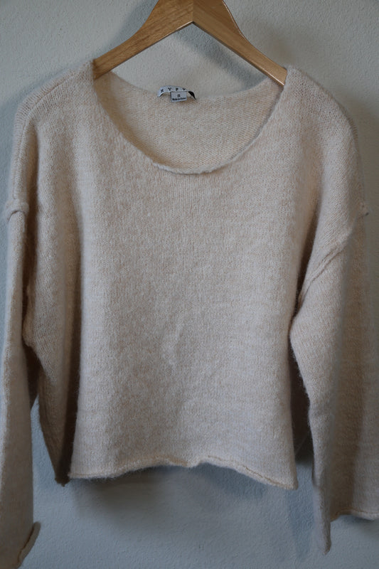 HYFVE - Melange Knit Boat Neck Sweater