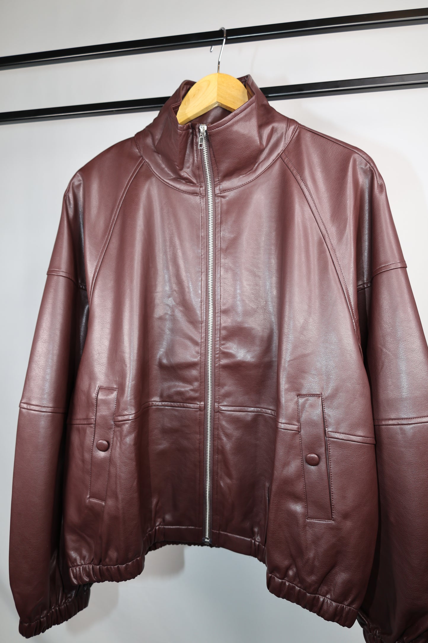 Livin It Up faux leather jacket