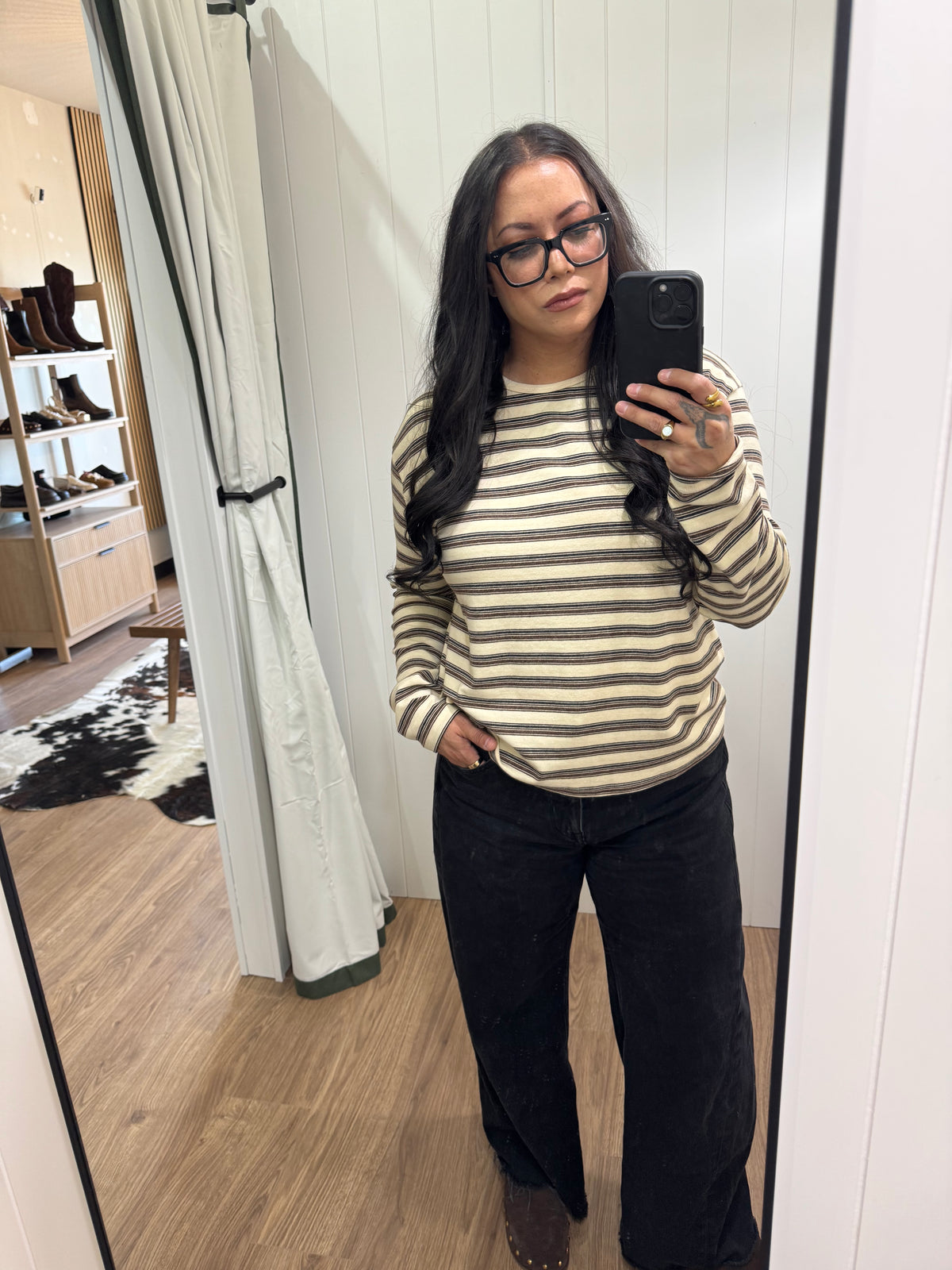 How's It Gonna Be stripe long sleeve