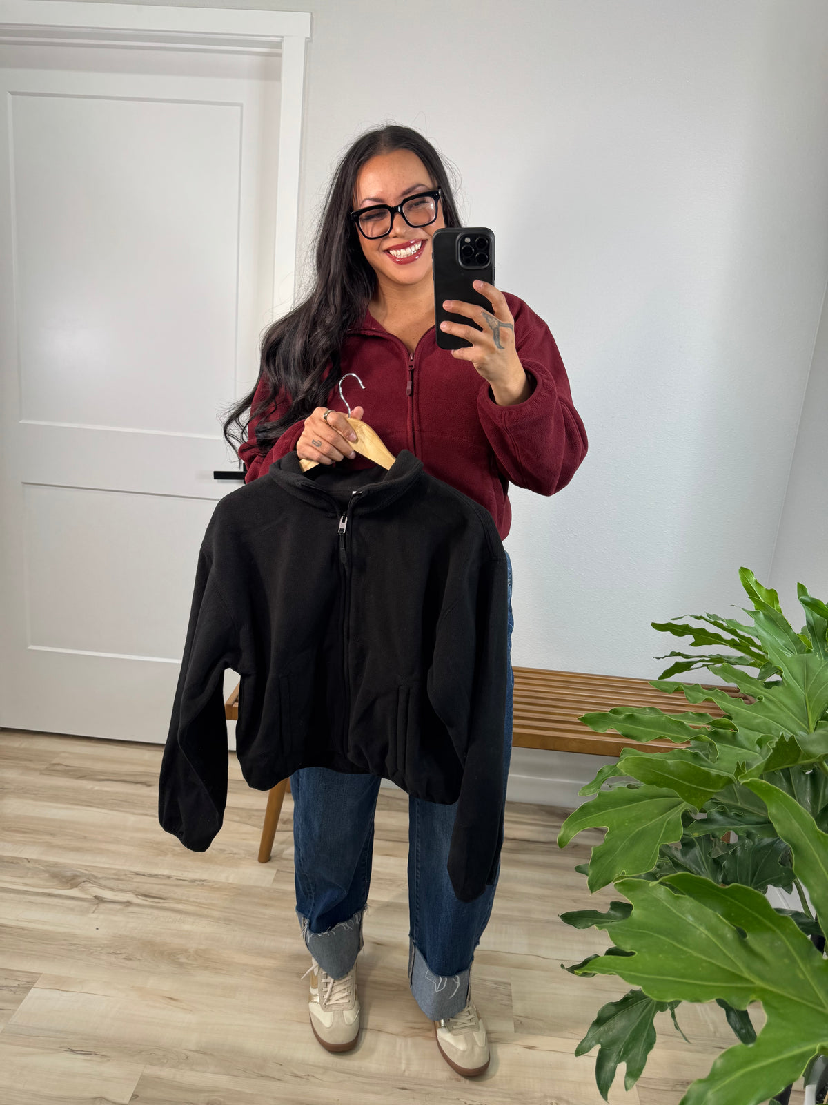 What's The Forecast cozy zip up jacket