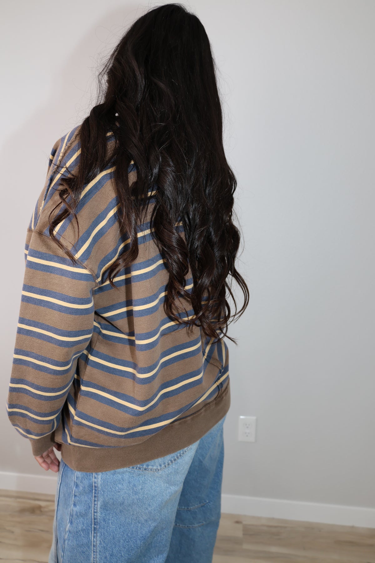 Palm Springs striped pullover sweater