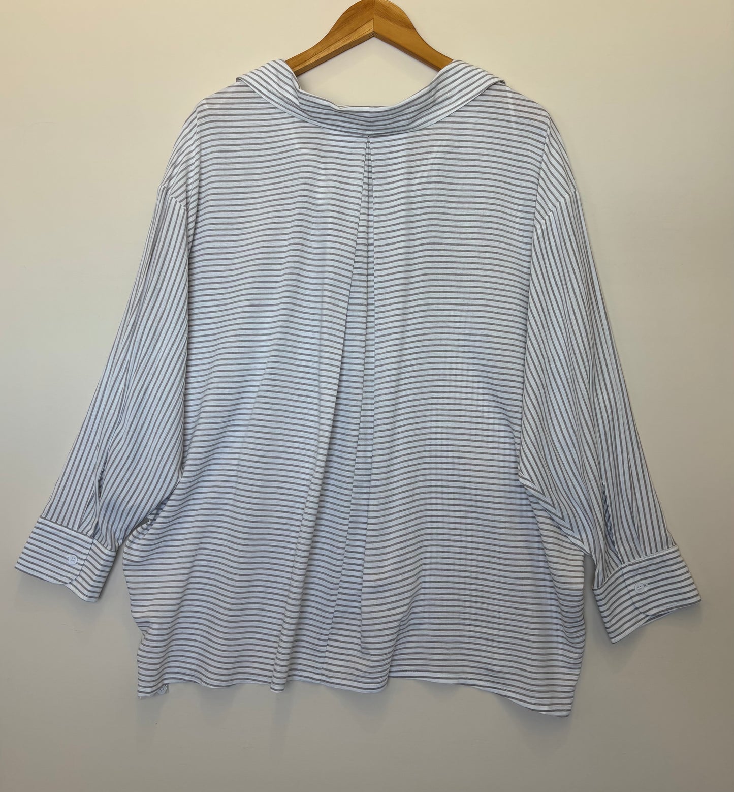 Mustard Seed - Striped Relaxed-fit Button-Up Shirt