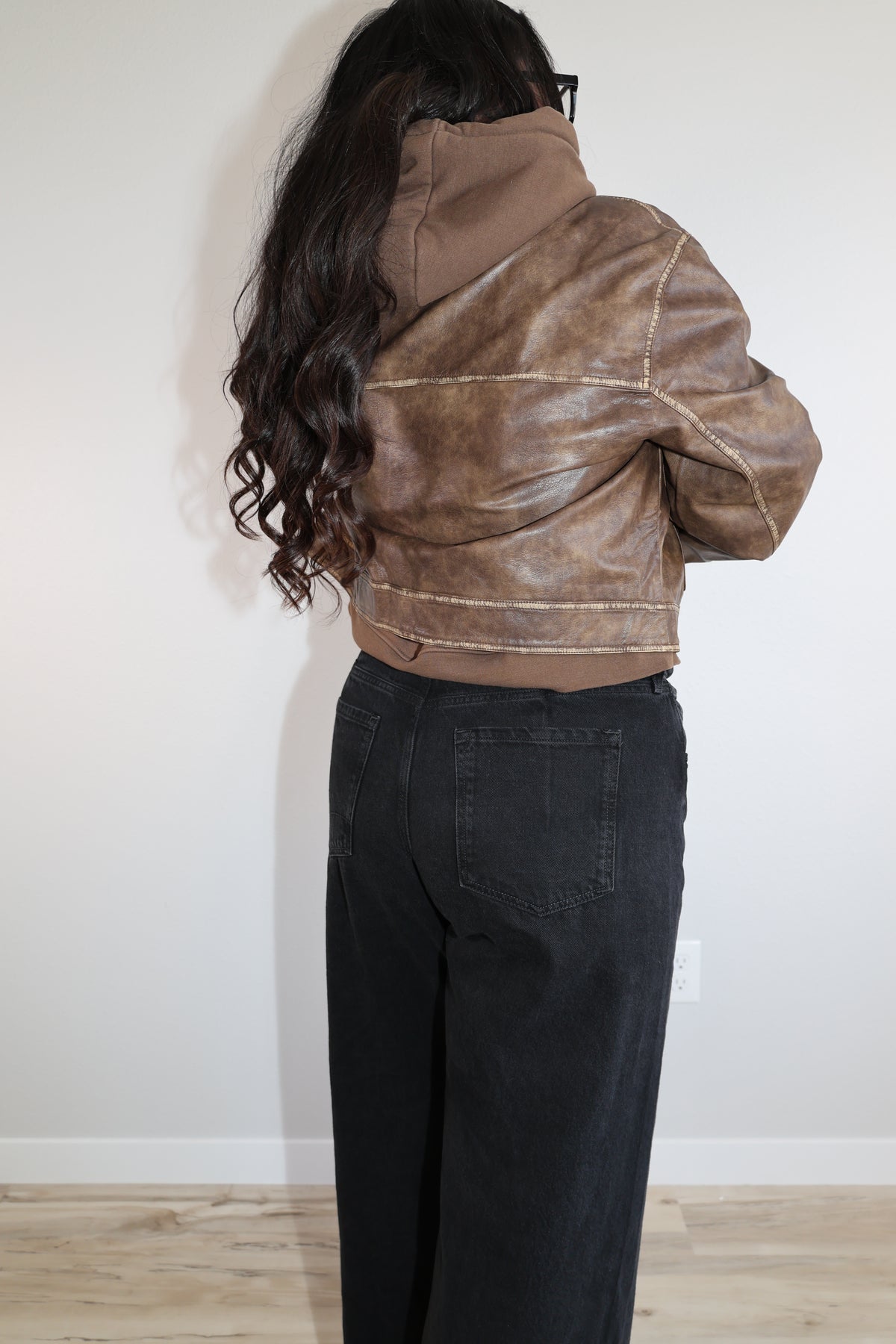 Anywhere With You faux leather jacket
