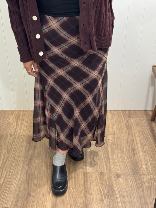 When Can I See You woven midi skirt