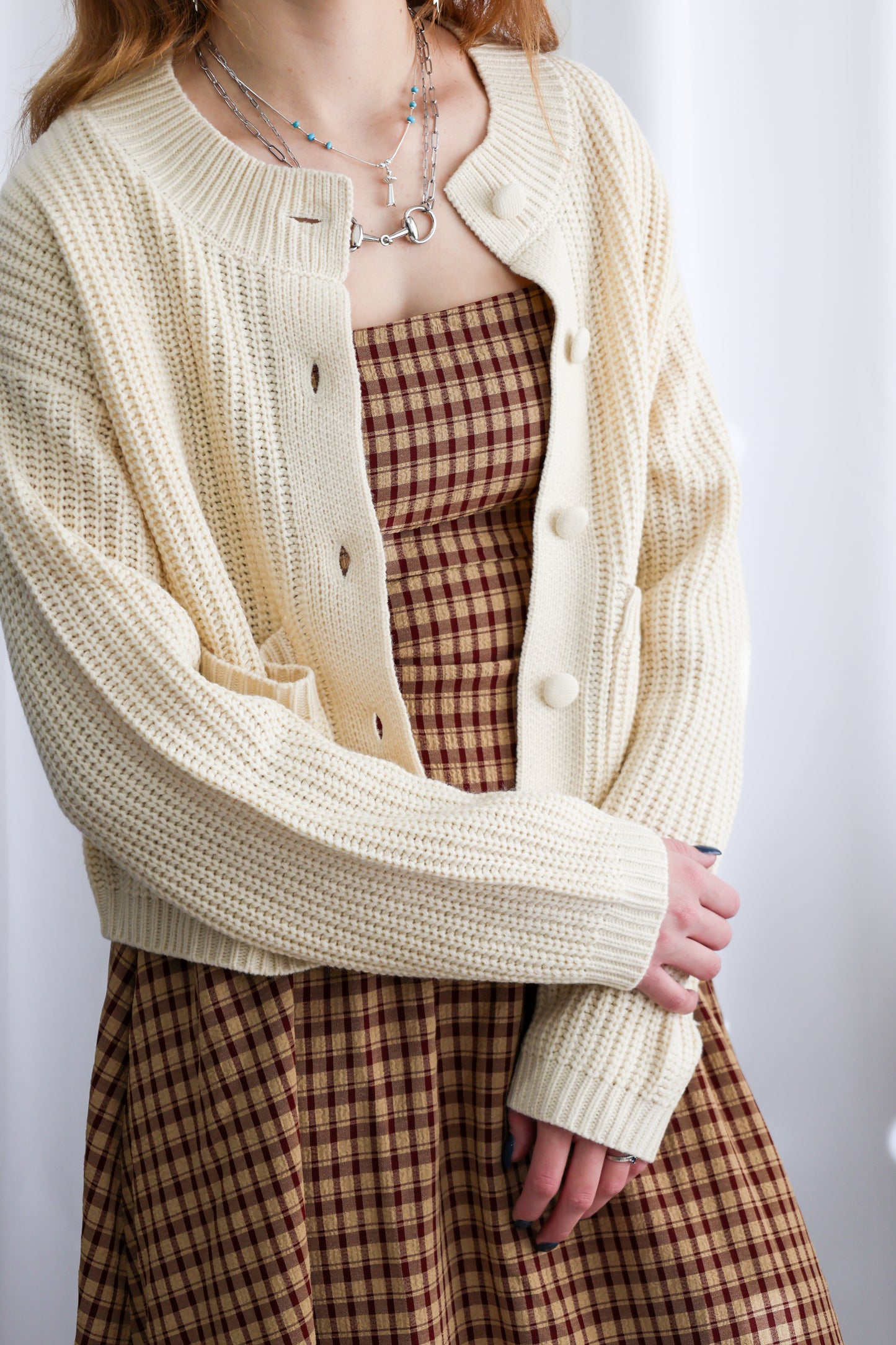 Polagram by Wellmade USA - BUTTON UP KNIT SWEATER