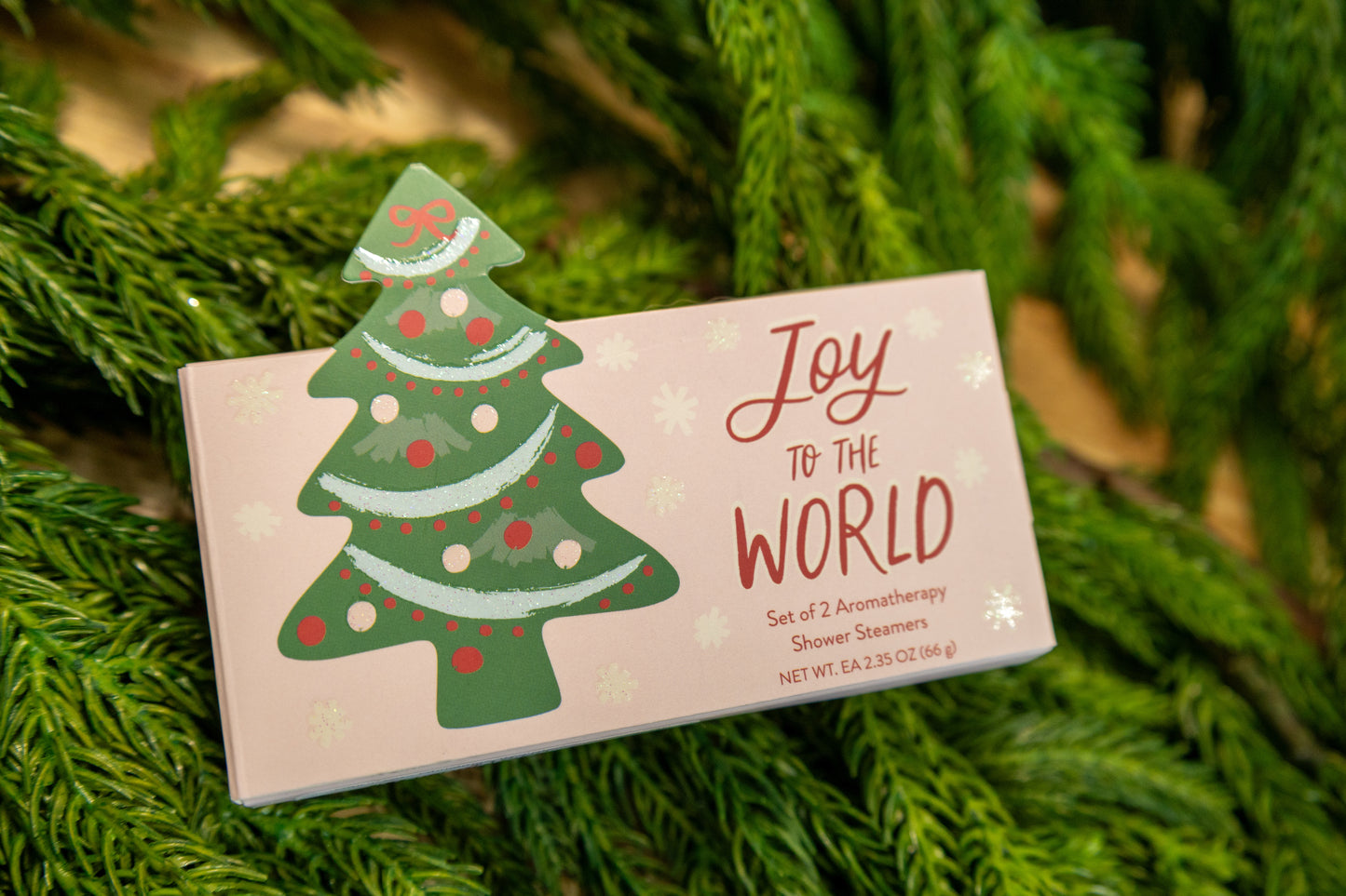 Cait + Co - Christmas Tree Shower Steamer Gift Set - Joy to the World