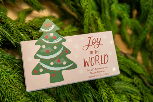 Cait + Co - Christmas Tree Shower Steamer Gift Set - Joy to the World