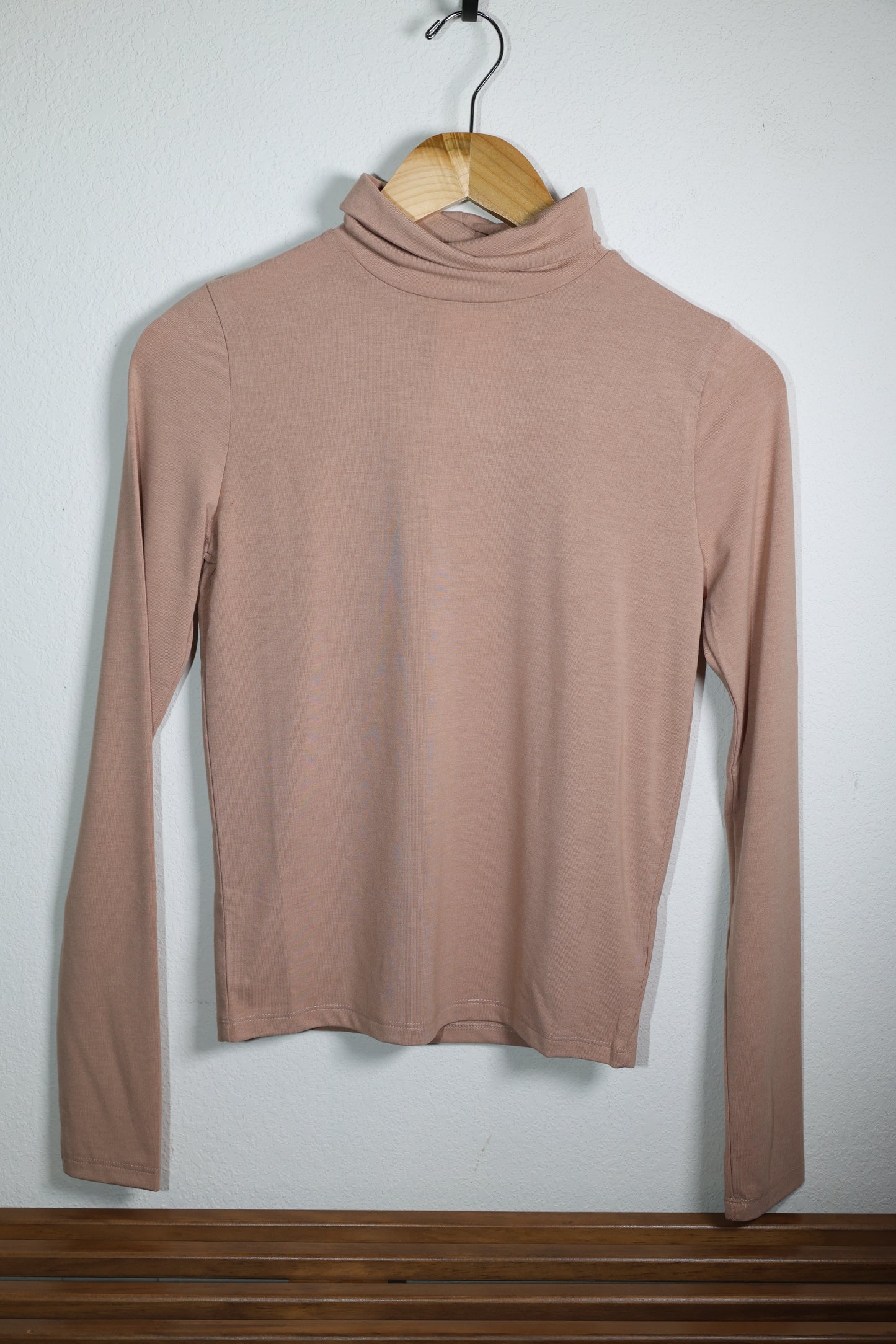 Turtleneck Long Sleeve Fitted Top