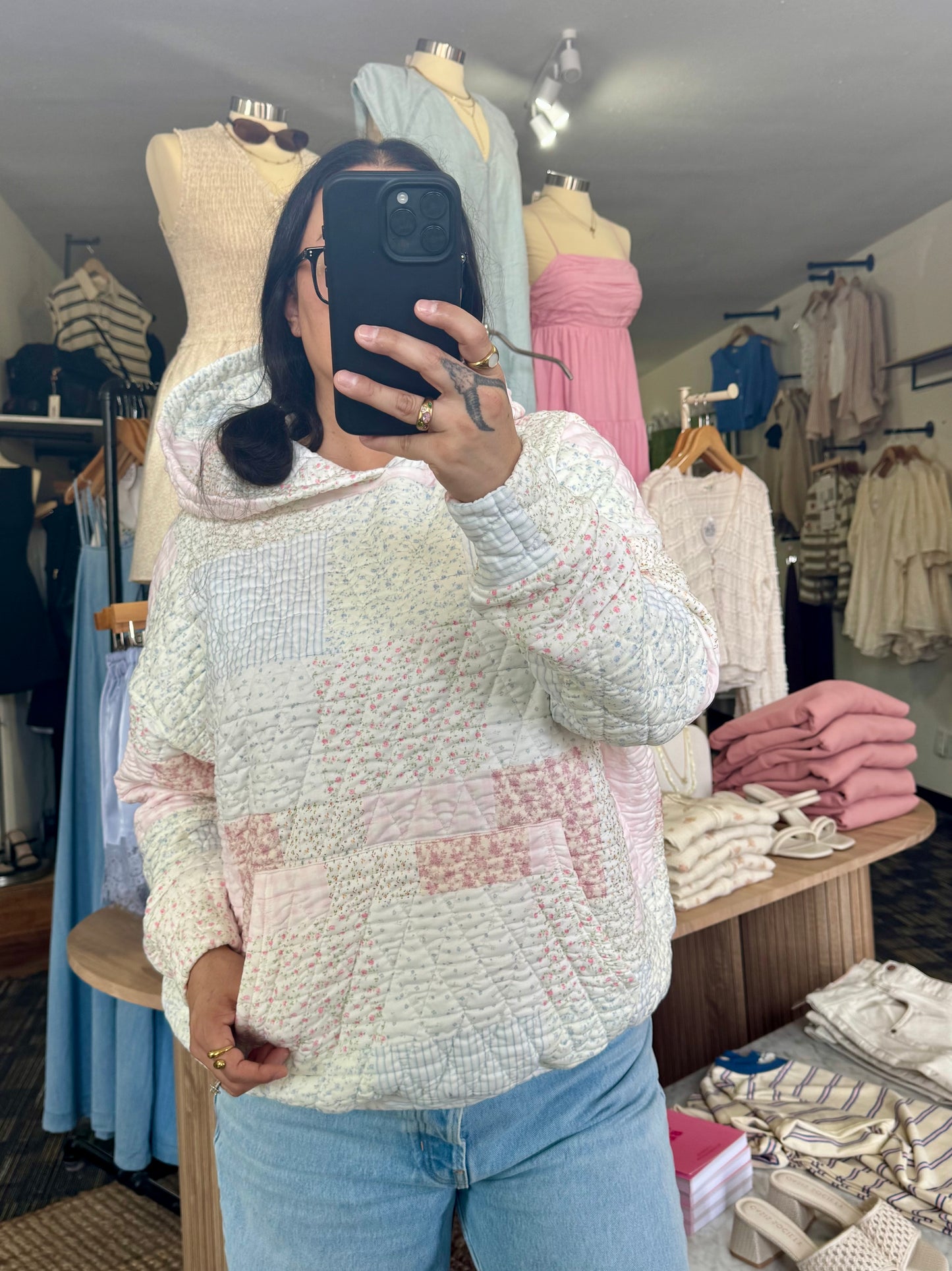 Sunkissed Coconut - Quilted Pastel Hoodie