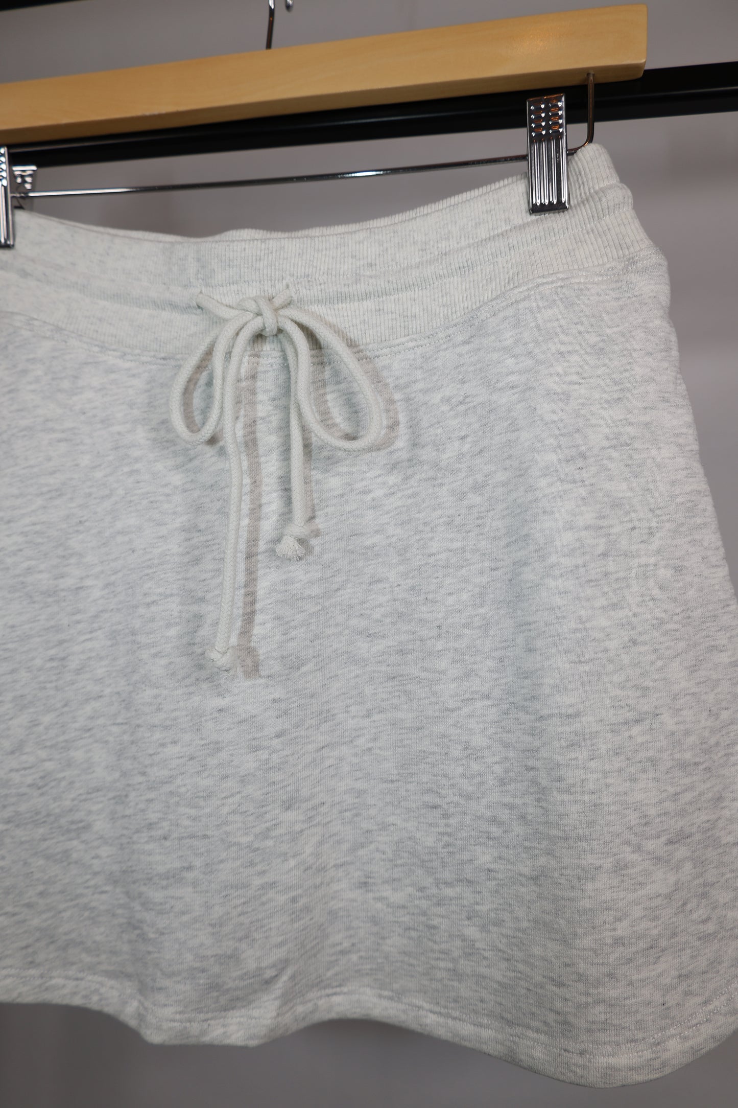 Wishlist - Heather Grey Mini Skort w/ Elastic Waist