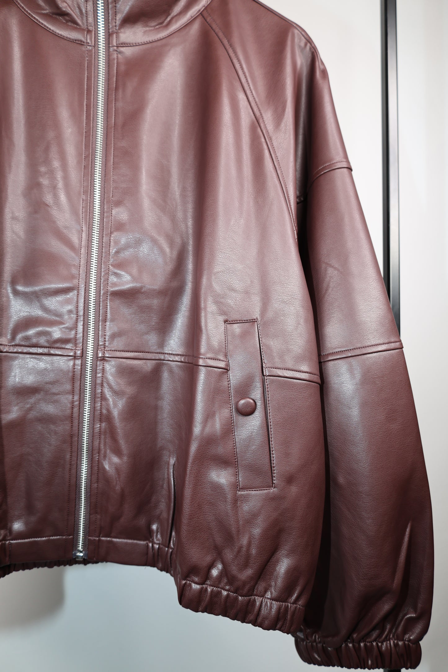 Livin It Up faux leather jacket